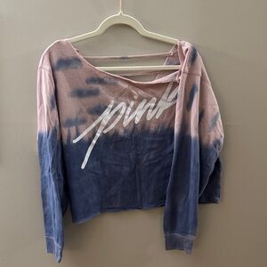 Victoria's Secret Pink and Blue Sweatshirt
